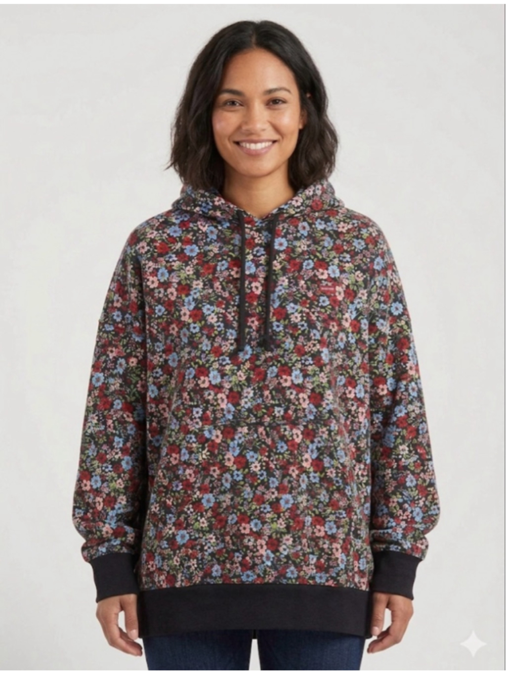 Levi's Floral Hoodie Size S Oversized